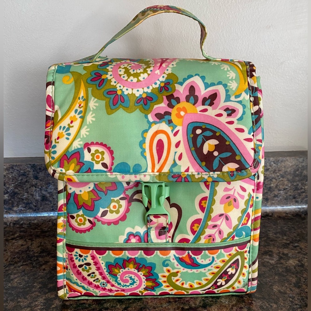 Vintage Vera Bradley Colorful Paisley Lunch Bag